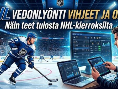 NHL vedonlyönti vihjeet ja opas -Näin teet tulosta NHL-kierroksilta