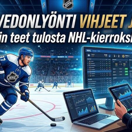 NHL vedonlyönti vihjeet ja opas -Näin teet tulosta NHL-kierroksilta